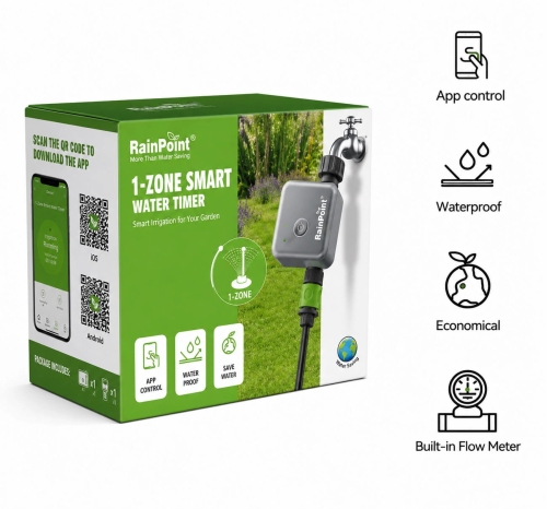 Sterownik Nawadniania RainPoint WiFi 1-Zone z Bramką HTV113 + HWG023